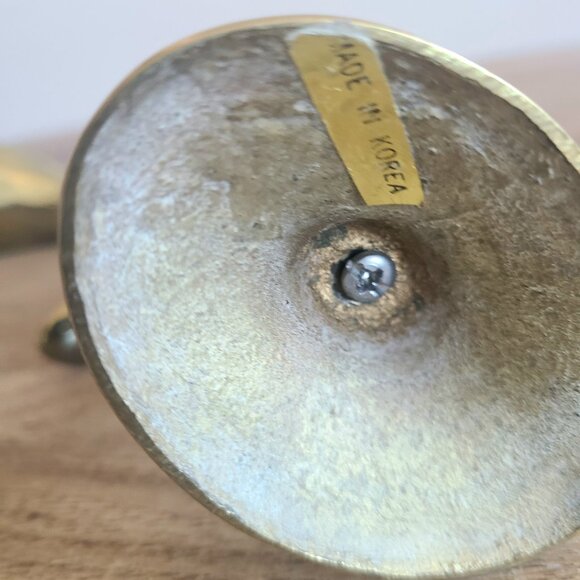 Set of 2 vintage brass birds on branches figurines. - Picture 6 of 7